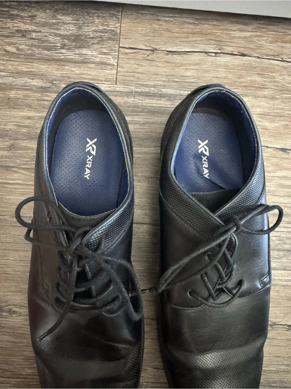 Men's Black Lace-Up Derby Shoes
